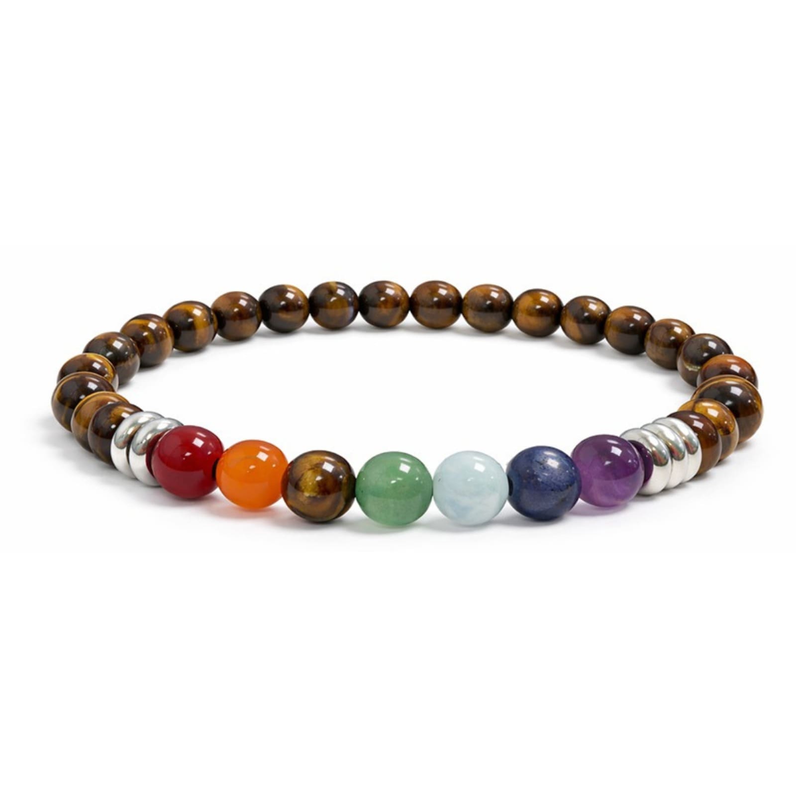 Oeil de Tigre 7 Chakras-6mm